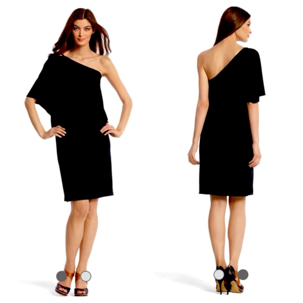 White House Black Market Asymmetrical One Shoulder Cocktail Dress